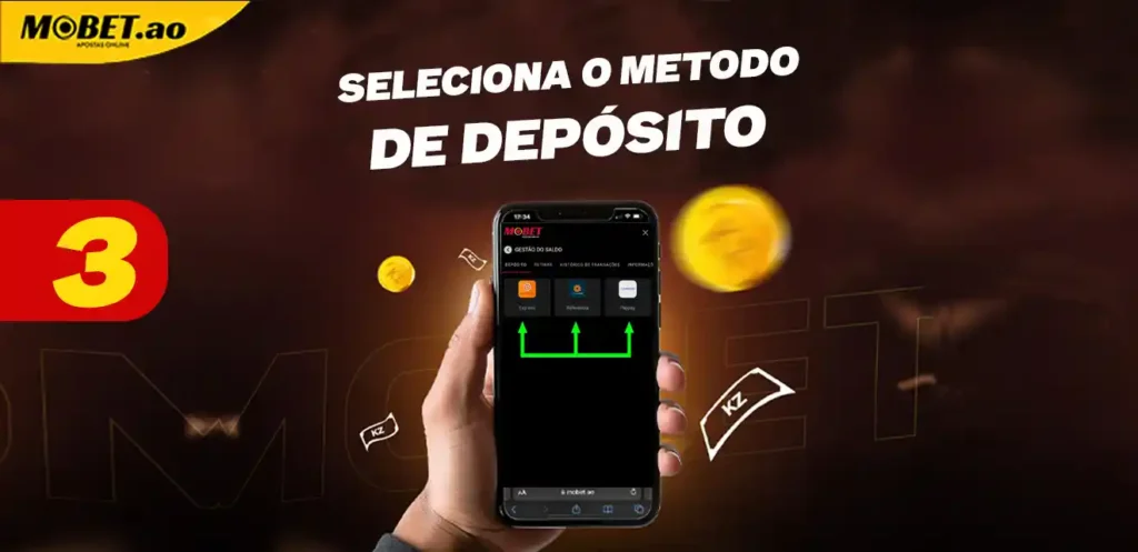 Como depositar na Mobet Angola